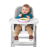 oxo tot くっつくシンプルプレート ピンク オクソートット テーブルに吸盤で固定できる