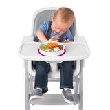 oxo tot くっつくシンプルプレート ピンク オクソートット テーブルに吸盤で固定できる