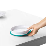 oxo tot くっつくシンプルプレート ティール オクソートット テーブルに吸盤で固定できる