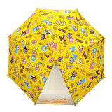 アンパンマン 手開き傘 40cm アルファベット/イエロー　子供用雨傘　キッズアンブレラ 森本産業【ラッピング不可商品】【送料無料　沖縄・一部地域を除く】