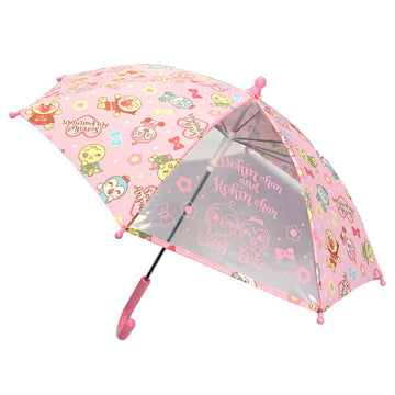 アンパンマン 手開き傘 40cm ピンク　子供用雨傘　キッズアンブレラ 森本産業【ラッピング不可商品】【送料無料　沖縄・一部地域を除く】