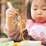 じぶんでぱくぱく フォーク＆スプーン　プチ　カバー付 テラコッタ ケイジェイシー EDISONmama【ゆうパケット送料無料】