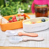 じぶんでぱくぱく フォーク＆スプーン　プチ　カバー付 テラコッタ ケイジェイシー EDISONmama【ゆうパケット送料無料】