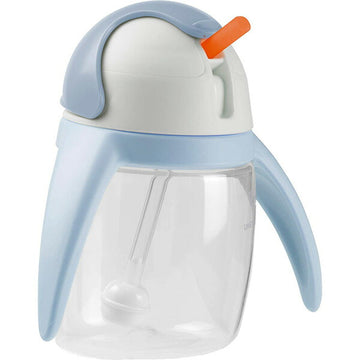 UMEE ペンギンストローカップ240ml ブルー ユーミー ストローマグ 漏れにくい トレーニングマグ オランダ デザイン【送料無料　沖縄・一部地域を除く】