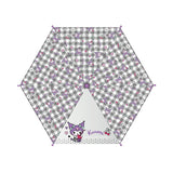 キャラクターキッズ傘40cm（セミオートろくろタイプ） クロミ　チェック60039　 ジェイズプランニング 子供用雨傘 キッズアンブレラ ジェイズプランニング【ラッピング不可商品】【送料無料 沖縄・一部地域を除く】