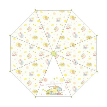 キャラクター長傘55cm（ワンタッチタイプ）すみっコぐらし フルーツ35190　雨傘 子供用 子ども用 キッズアンブレラ【ラッピング不可商品】【送料無料 沖縄・一部地域を除く】