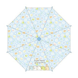 キャラクター長傘55cm（ワンタッチタイプ）すみっコぐらし フラワーパターン35192　雨傘 子供用 子ども用 キッズアンブレラ【ラッピング不可商品】【送料無料 沖縄・一部地域を除く】