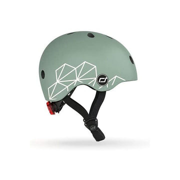 スクート＆ライド ヘルメットXXS グリーンライン SCOOT＆RIDE　スクートアンドライド キッズヘルメット【送料無料　沖縄・一部地域を除く】