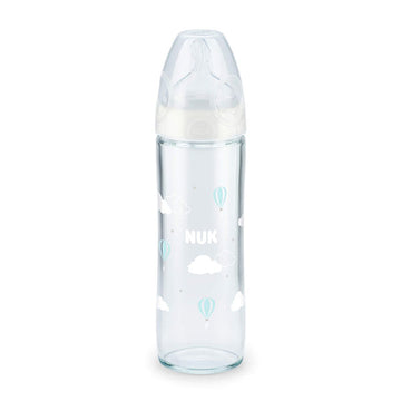 ヌーク プレミアムチョイススリムほ乳びん(ガラス製)240ml くも  NUK【送料無料 沖縄・一部地域を除く】
