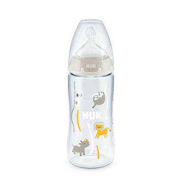 ヌーク プレミアムチョイスほ乳びん(ポリプロピレン製)/300ml/適温目盛付き サファリ　NUK　ダッドウェイ