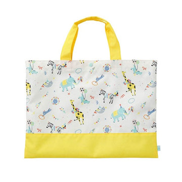 D BY DADWAY(ディーバイダッドウェイ) 撥水レッスンバッグ アニマルサーカス【入園・入学　子ども用　手提げバッグ　おしゃれ】【送料無料　沖縄・一部地域を除く】