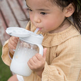 リッチェル アスター おでかけストローマグ 320 ライトグレー　Richell　320mL【送料無料　沖縄・一部地域を除く】