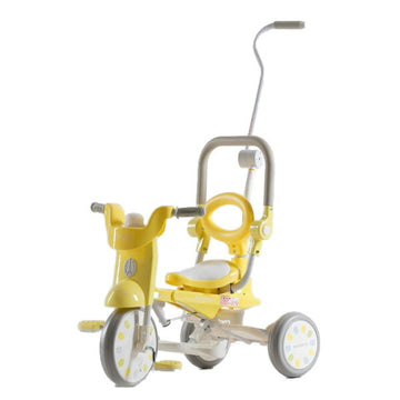 iimo 三輪車 #02 マカロンイエロー イーモトライシクルナンバー02 折りたたみ式三輪車 TRICYCLE【ラッピング不可商品】【送料無料 沖縄・一部地域を除く】