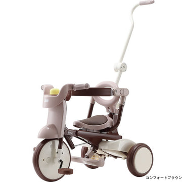iimo TRICYCLE #02　イーモトライシクルナンバー02　折りたたみ式三輪車 コンフォートブラウン【ラッピング不可商品】【送料無料　沖縄・一部地域を除く】