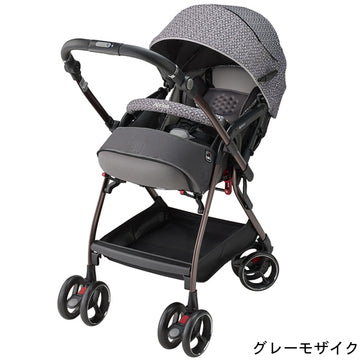 アップリカ オプティアクッション プレミアム グレーモザイクGR【P/N】【3年保証対象品】【送料無料　沖縄・一部地域を除く】
