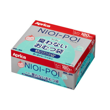 アップリカ NIOI-POI ウンチも臭わないおむつ袋　180枚入り グリーン (GN)