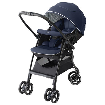 【シートマットプレゼント】アップリカ　ラクーナクッション AD ネイビー（NV） ベビーカー【P/N】【3年保証対象品】【送料無料　沖縄・一部地域を除く】【ラッピング不可商品】