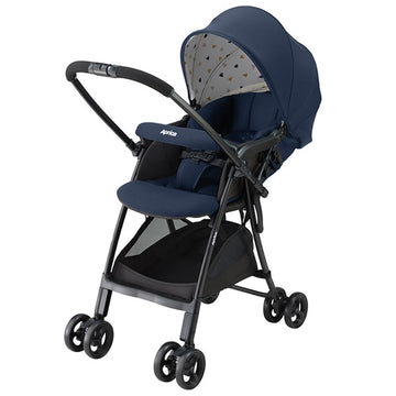 アップリカ カルーンエアー メッシュ コンフェッティ ネイビー（NV） 両対面ベビーカー ハイシート51cm 最軽量3.9kg【3年保証対象品】【送料無料 沖縄・一部地域を除く】【ラッピング不可商品】