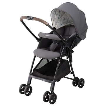 アップリカ カルーンエアー メッシュ AB グレー(GR)超軽量3.9kg 両対面 A型ベビーカー【P/N】【3年保証対象品】【送料無料 沖縄・一部地域を除く】【ラッピング不可商品】