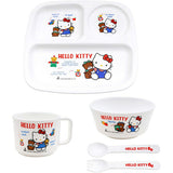 オーエスケー 子供食器セット　（レンジ対応） キティ　ベビー食器セット