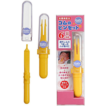 ゴムのピンセット BA-101 グリーンベル （赤ちゃん はなくそ取り ハナクソ取り 鼻くそ取り）