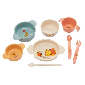 コンビ くまのプーさん　充実セット 8点セット 5カ月頃から 離乳食初期からず～っと使える【送料無料　沖縄・一部地域を除く】