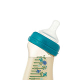 ドクターベッタ哺乳びん ブレイン広口 WS4-240ml Flower ブルー PPSU製 Doctor Betta ほ乳びん ほ乳瓶 哺乳瓶 【送料無料 沖縄・一部地域を除く】