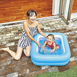 スクエアボックスプール 82×82×27cm JILOng ジーロン ベビープール ビニールプール【送料無料 沖縄・一部地域を除く】